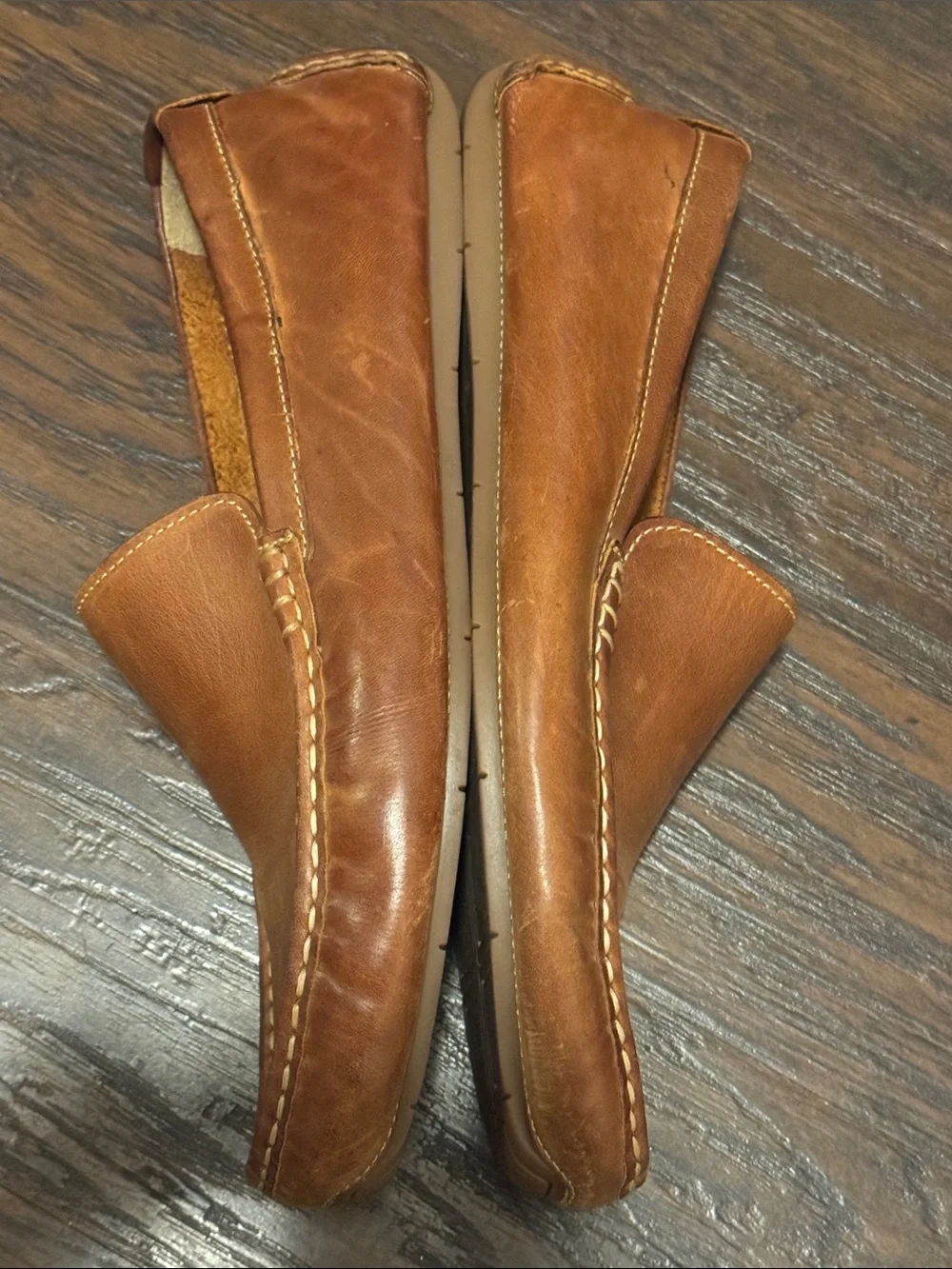 Cole Haan Men's Tan Leather Slip-On Loafers
